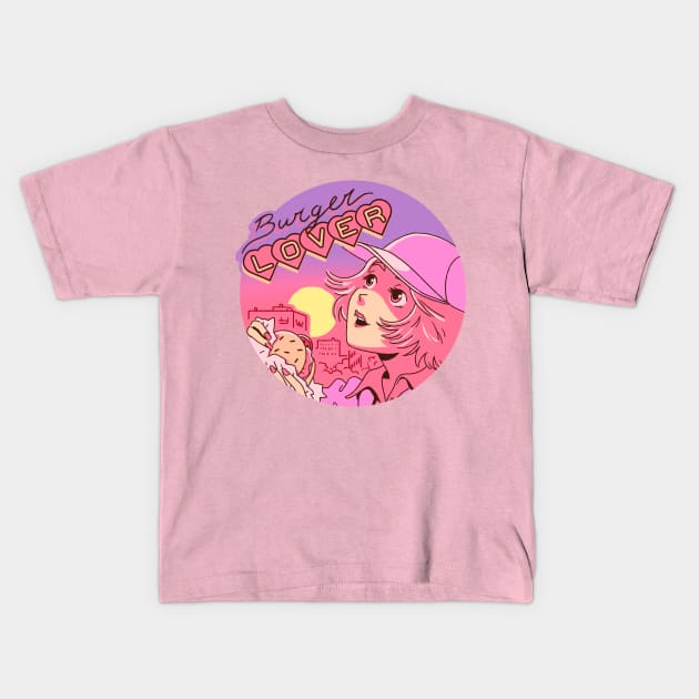 Burger Lover Kids T-Shirt by Pikipouet